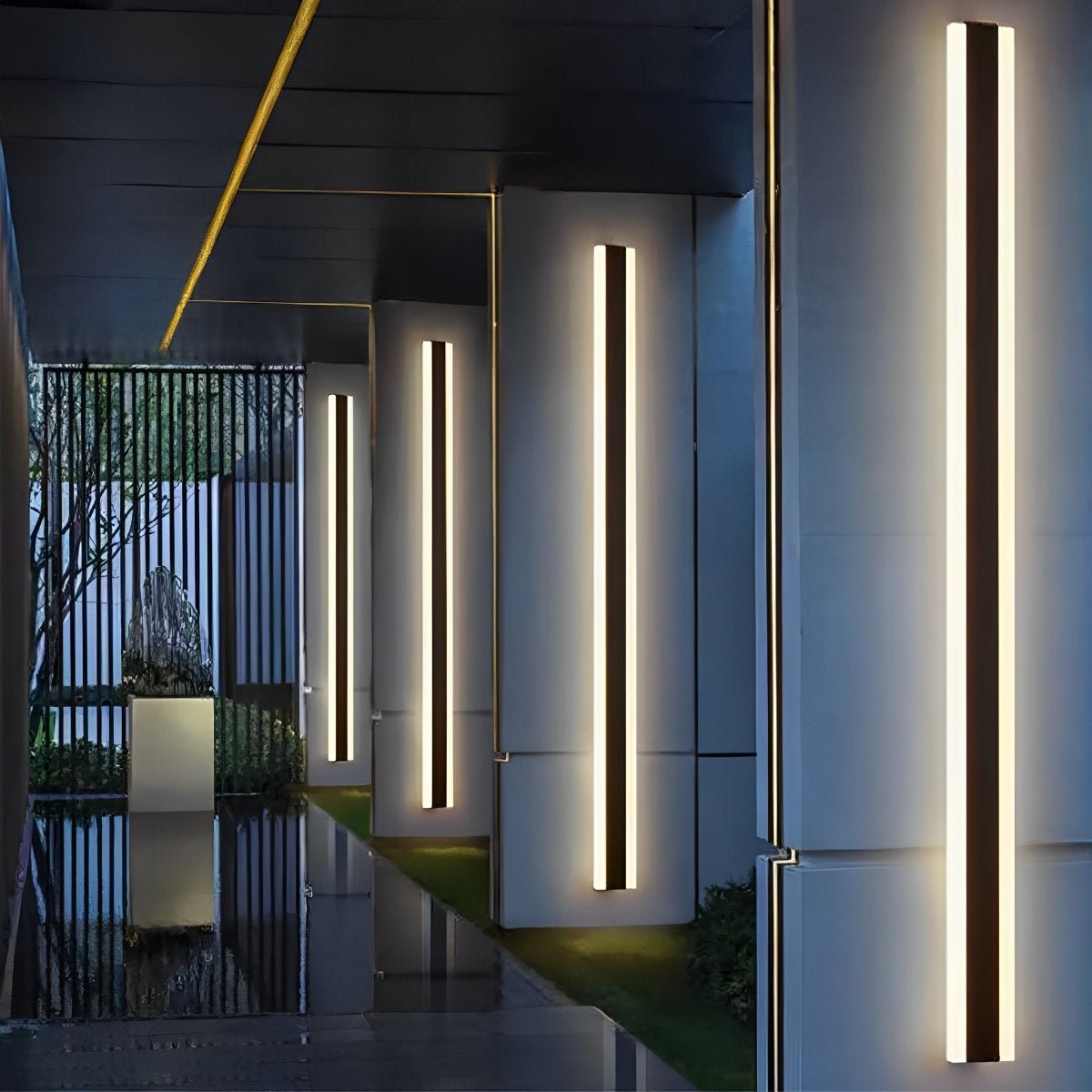 Modern Stainless Steel LED Outdoor Wall Sconce | Waterproof Dimmable Light for Garden 3