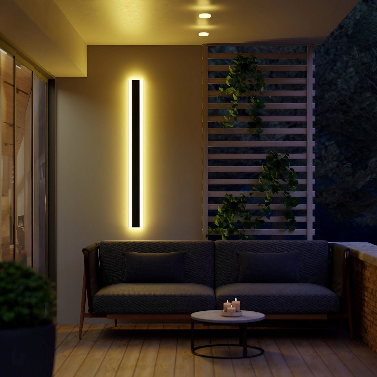 Modern Stainless Steel LED Outdoor Wall Sconce | Waterproof Dimmable Light for Garden 4