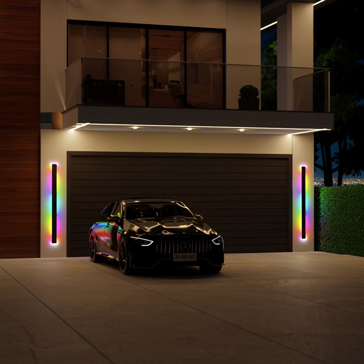 Modern Stainless Steel LED Outdoor Wall Sconce | Waterproof Dimmable Light for Garden 6