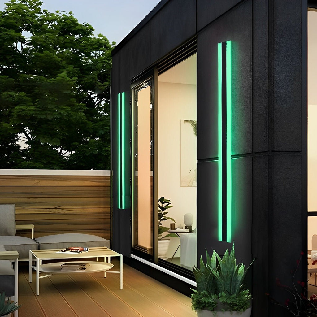 Modern Stainless Steel LED Outdoor Wall Sconce | Waterproof Dimmable Light for Garden 8