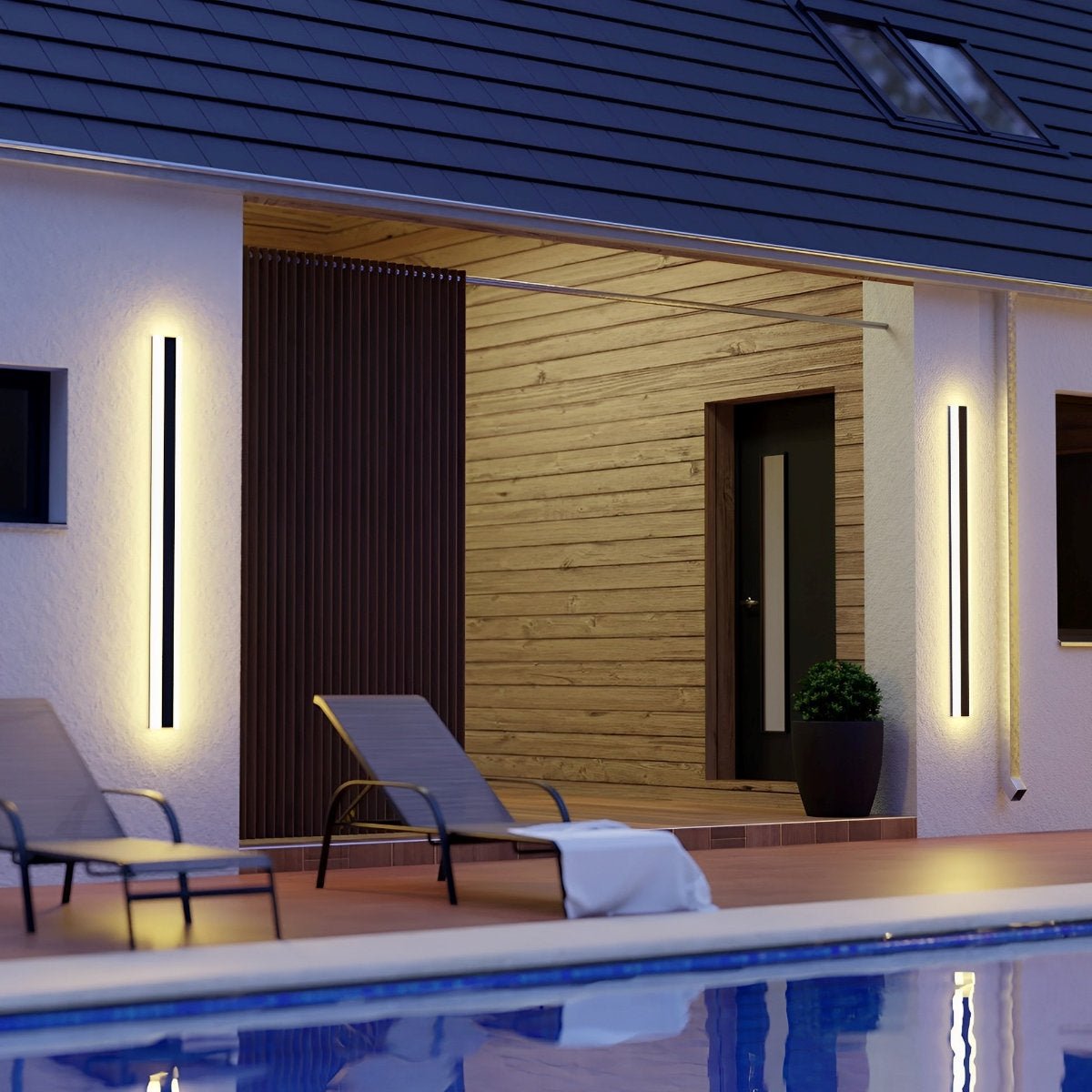 Modern Stainless Steel LED Outdoor Wall Sconce | Waterproof Dimmable Light for Garden 9