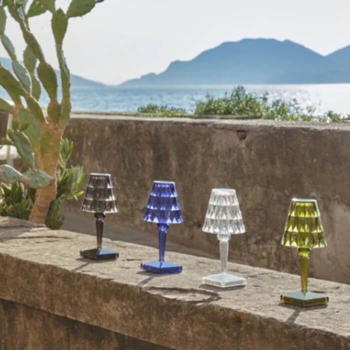 Modern Transparent Thermoplastic Table Lamp | Touch Control Rechargeable Light for Indoor and Outdoor Use 6