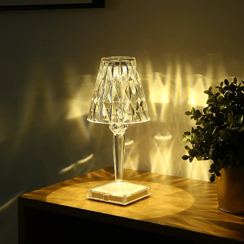 Modern Transparent Thermoplastic Table Lamp | Touch Control Rechargeable Light for Indoor and Outdoor Use 8