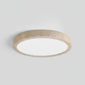 Modern Travertine Flush Mount Ceiling Light | Three-Colour LED Fixture for Living Room 0
