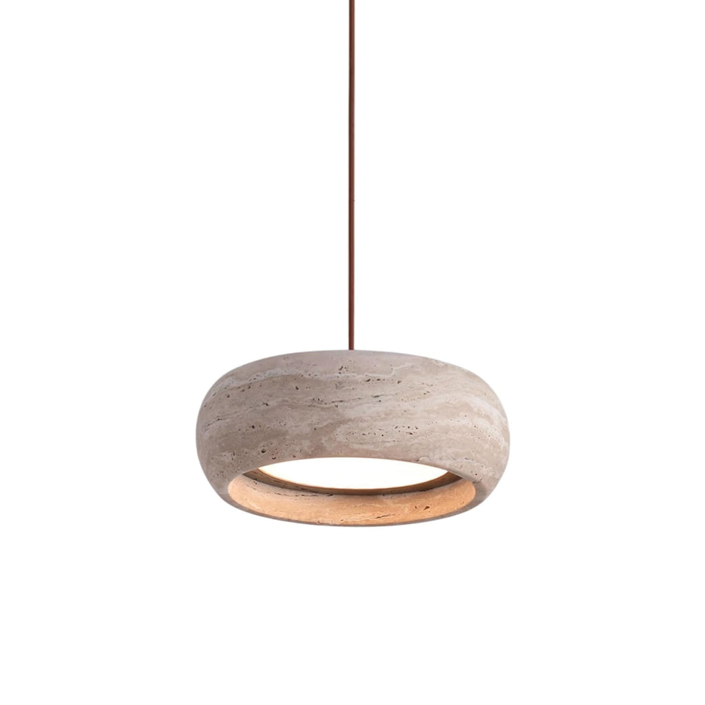Modern Travertine Stone Pendant Light | Dimmable Remote Control for Kitchen 1