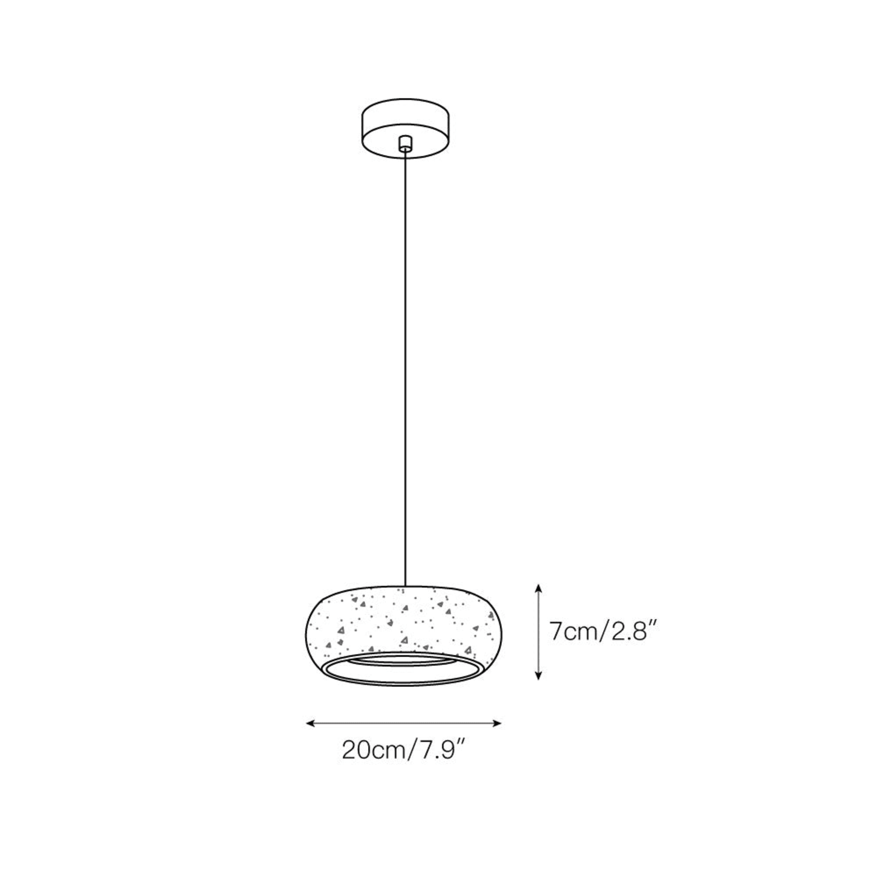Modern Travertine Stone Pendant Light | Dimmable Remote Control for Kitchen 3