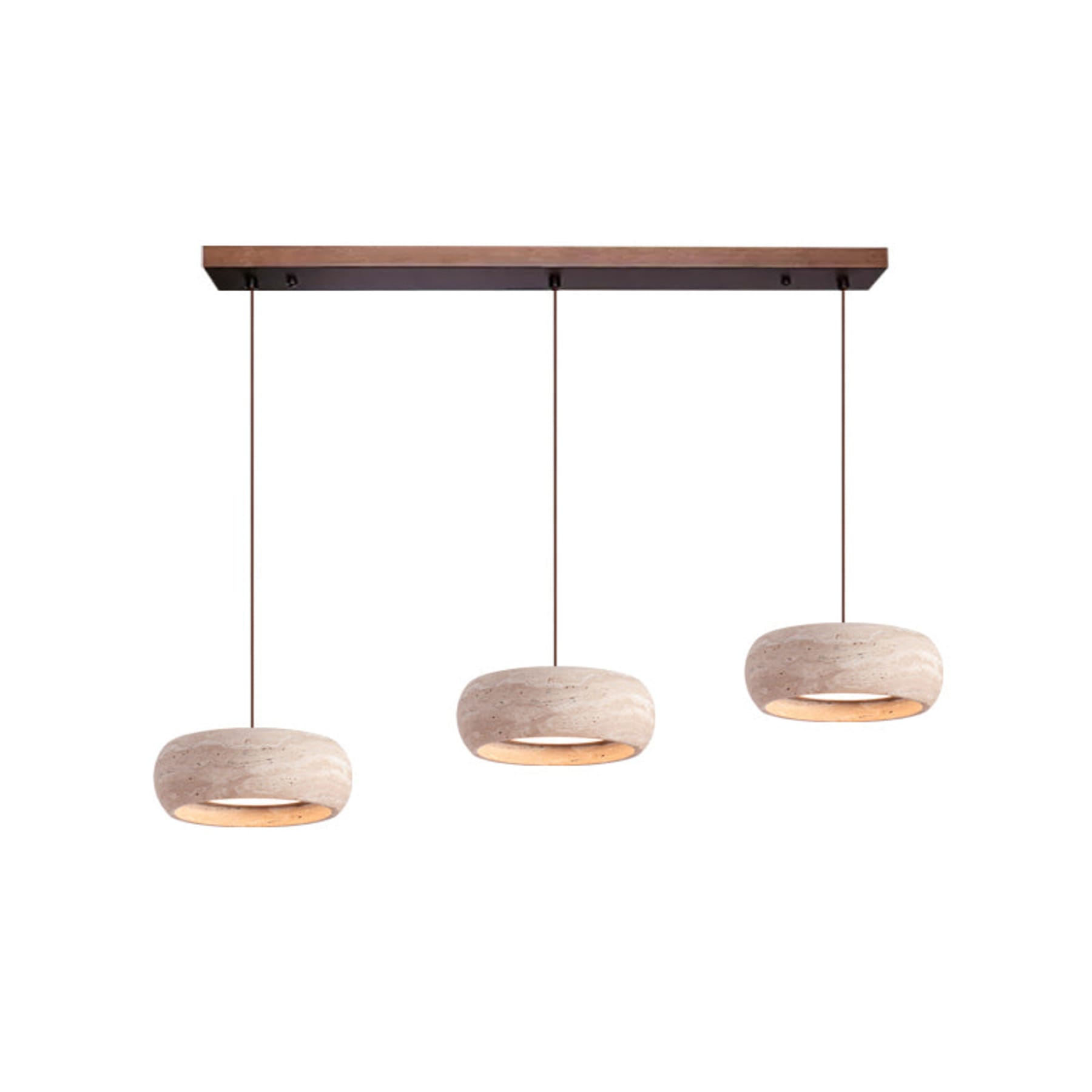 Modern Travertine Stone Pendant Light | Dimmable Remote Control for Kitchen 9