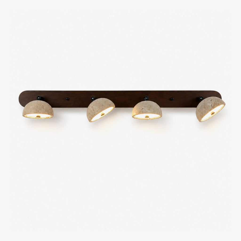 Modern Travertine Wall Sconce | Warm White LED Light for Living Room and Bedroom 1