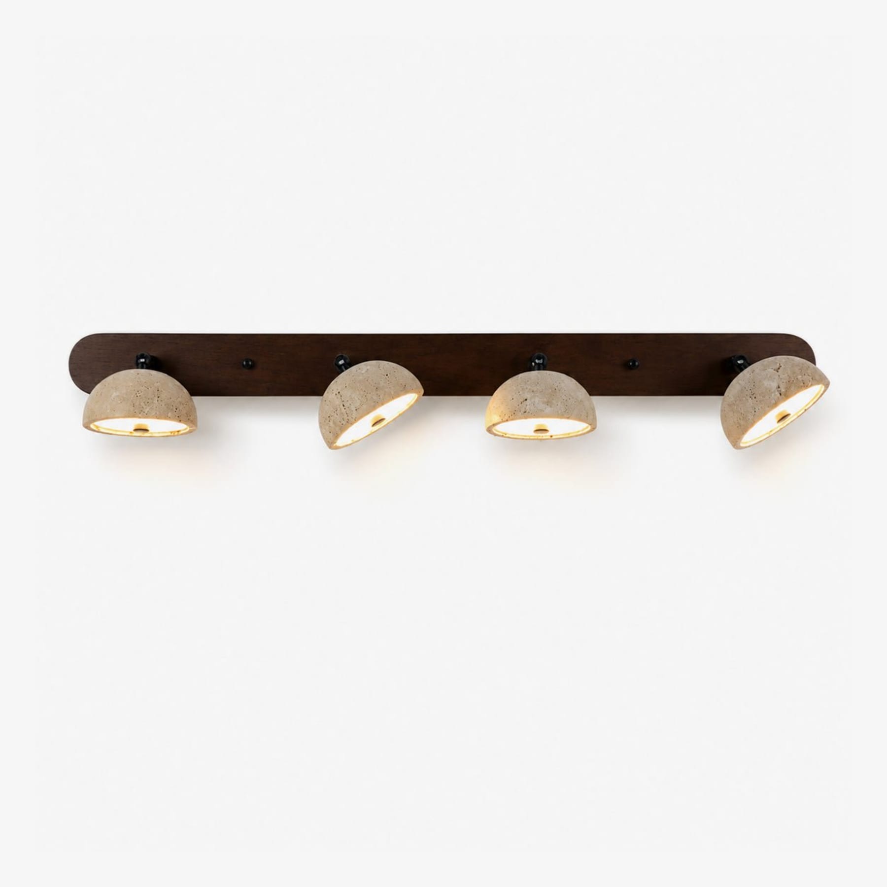 Modern Travertine Wall Sconce | Warm White LED Light for Living Room and Bedroom 1