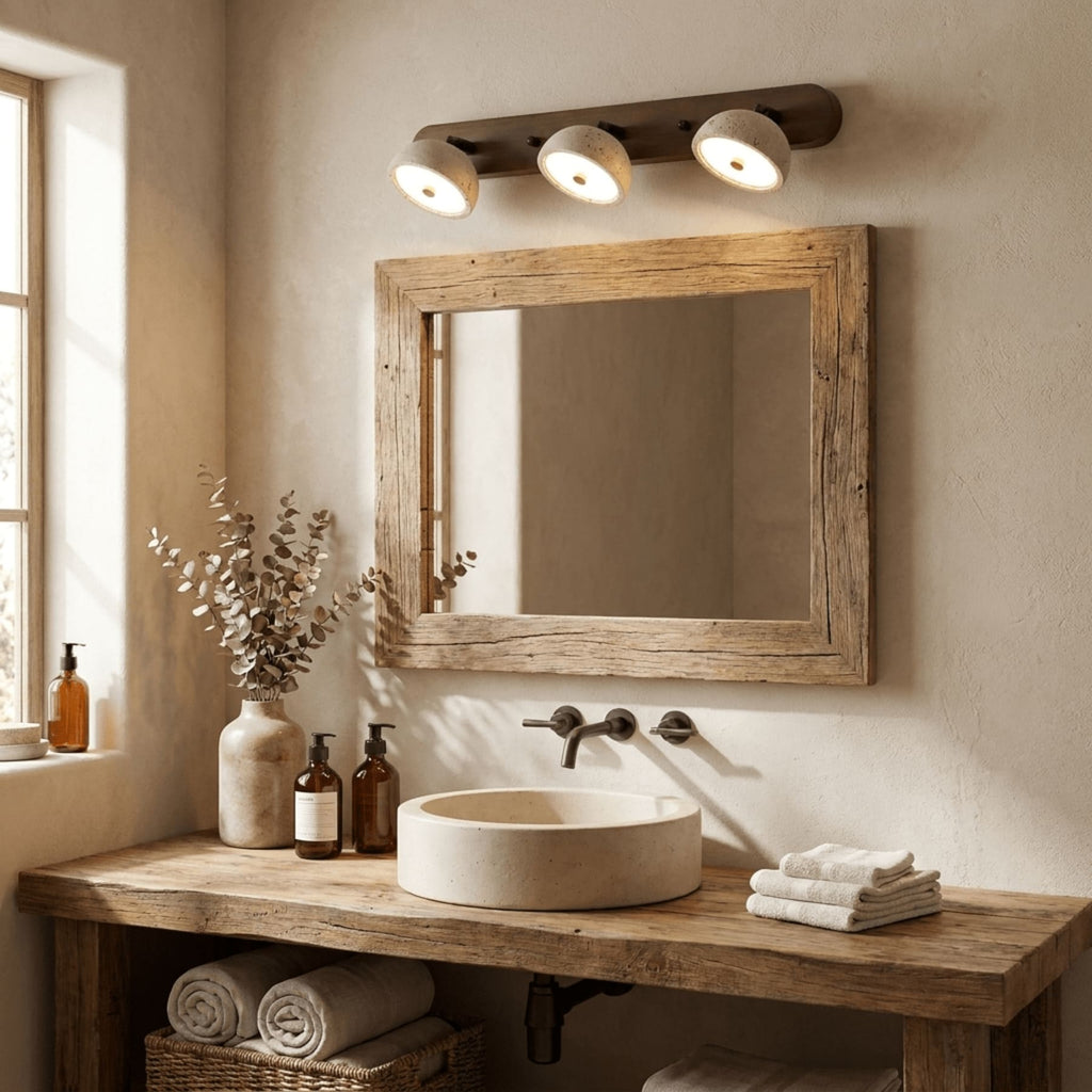 Modern Travertine Wall Sconce | Warm White LED Light for Living Room and Bedroom 3