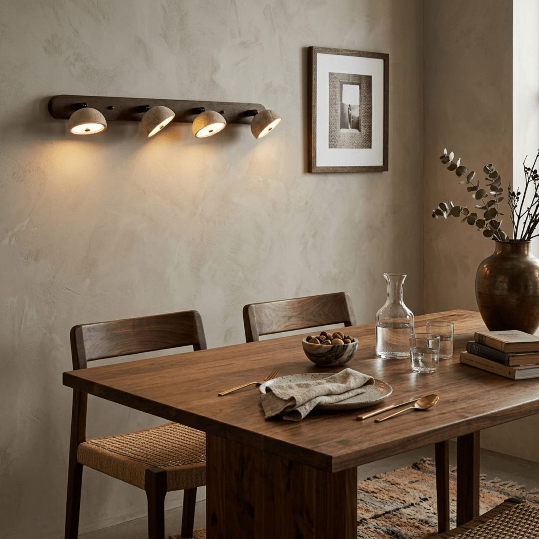 Modern Travertine Wall Sconce | Warm White LED Light for Living Room and Bedroom 7