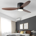 Modern White Ceiling Fan Light with Dimmable LED | Silent DC Motor for Living Room 0