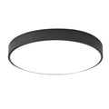 Modern White Iron LED Flush Mount Ceiling Light | Low-Profile Round Fixture for Living Room 0