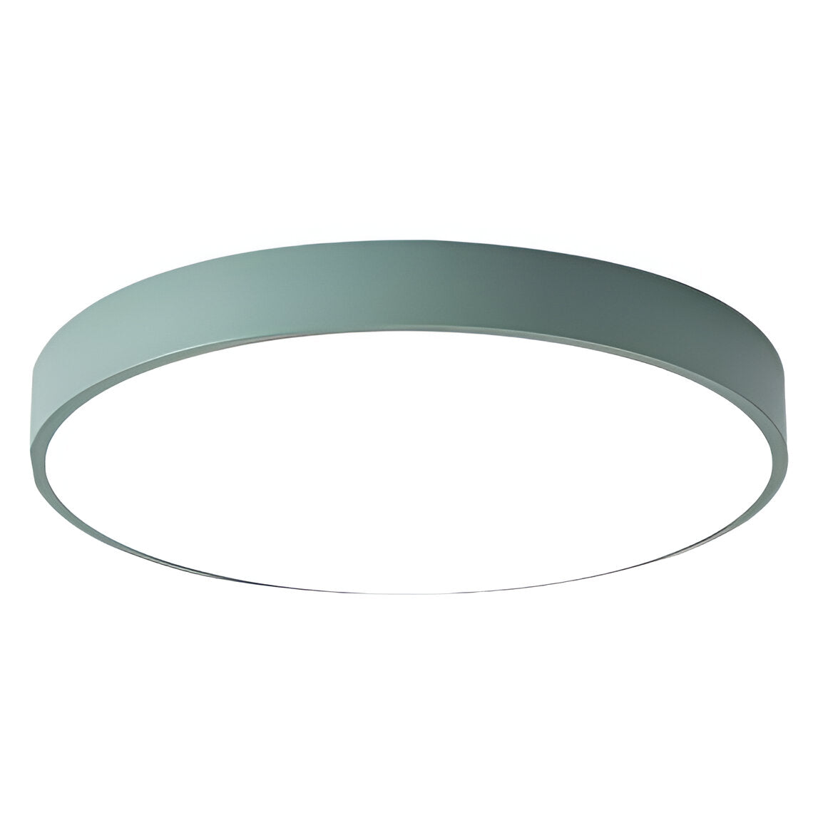 Modern White Iron LED Flush Mount Ceiling Light | Low-Profile Round Fixture for Living Room 4