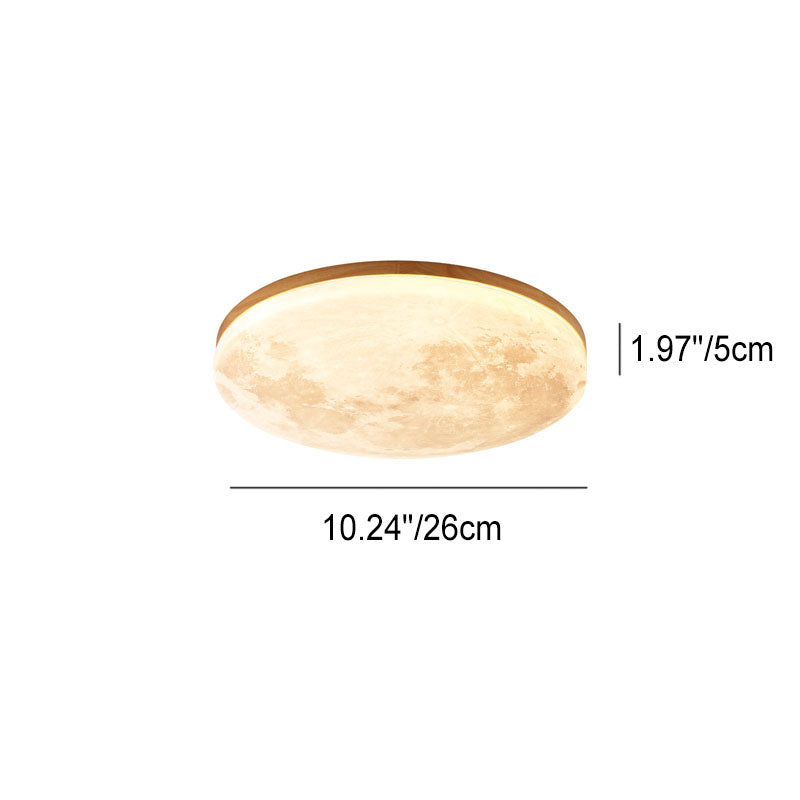 Modern Wood Flush Mount Ceiling Light | LED Acrylic Diffuser for Bedroom 6