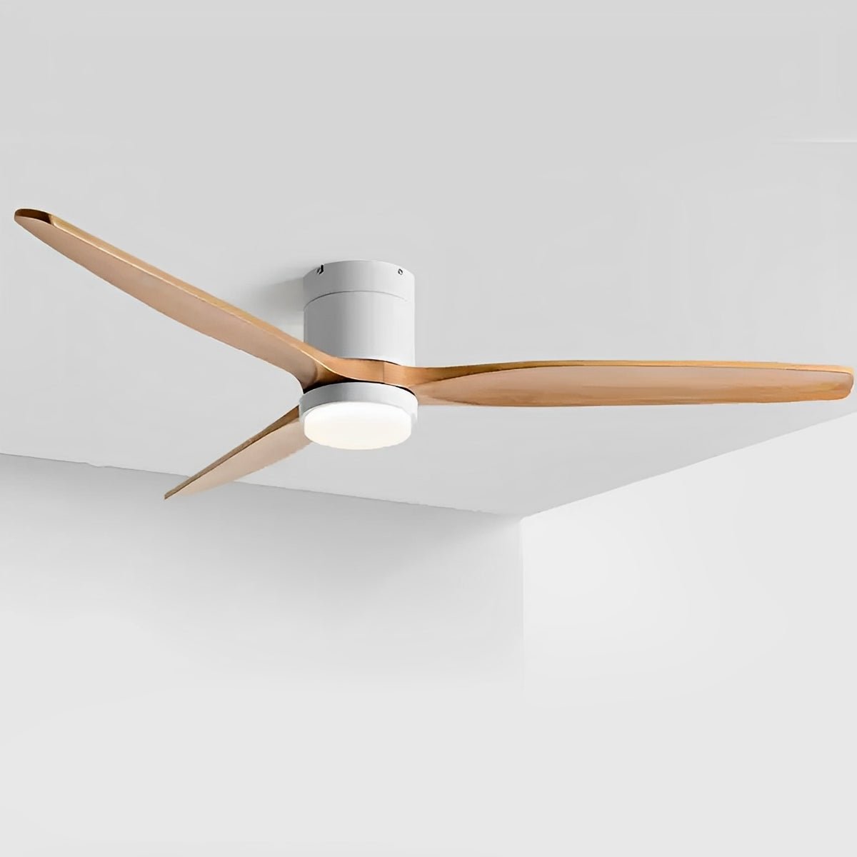 Modern Wood Grain Ceiling Fan with Lights | 6-Speed Remote Control for Living Room 6