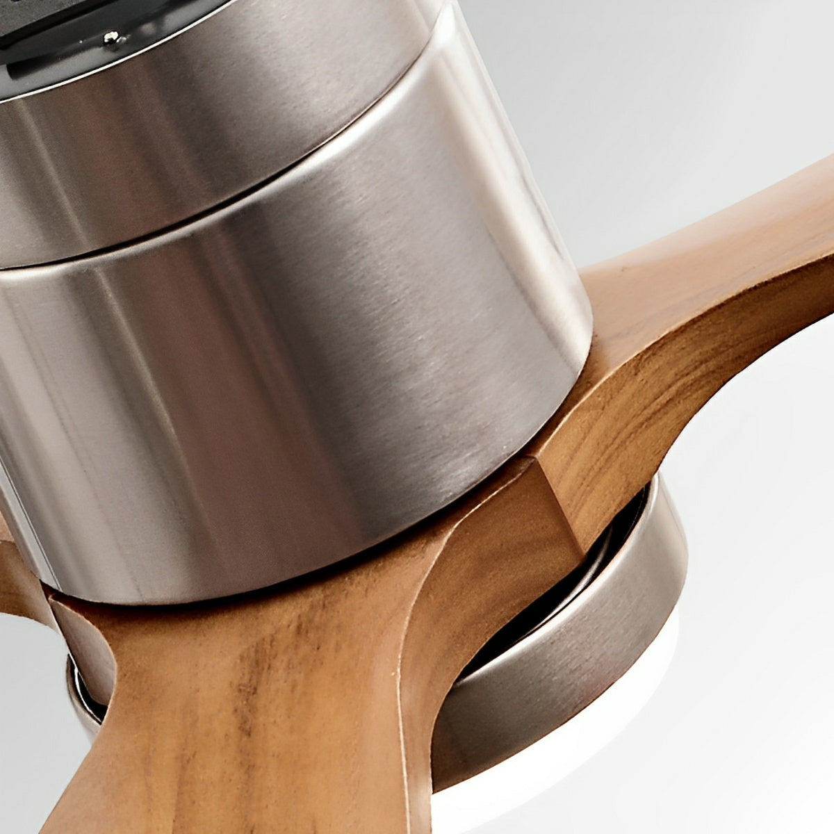 Modern Wood Grain Ceiling Fan with Lights | 6-Speed Remote Control for Living Room 8
