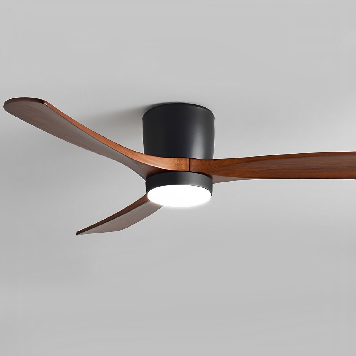 Modern Wood Grain Ceiling Fan with Lights and Remote | 6-Speed LED Lighting for Living Room 3