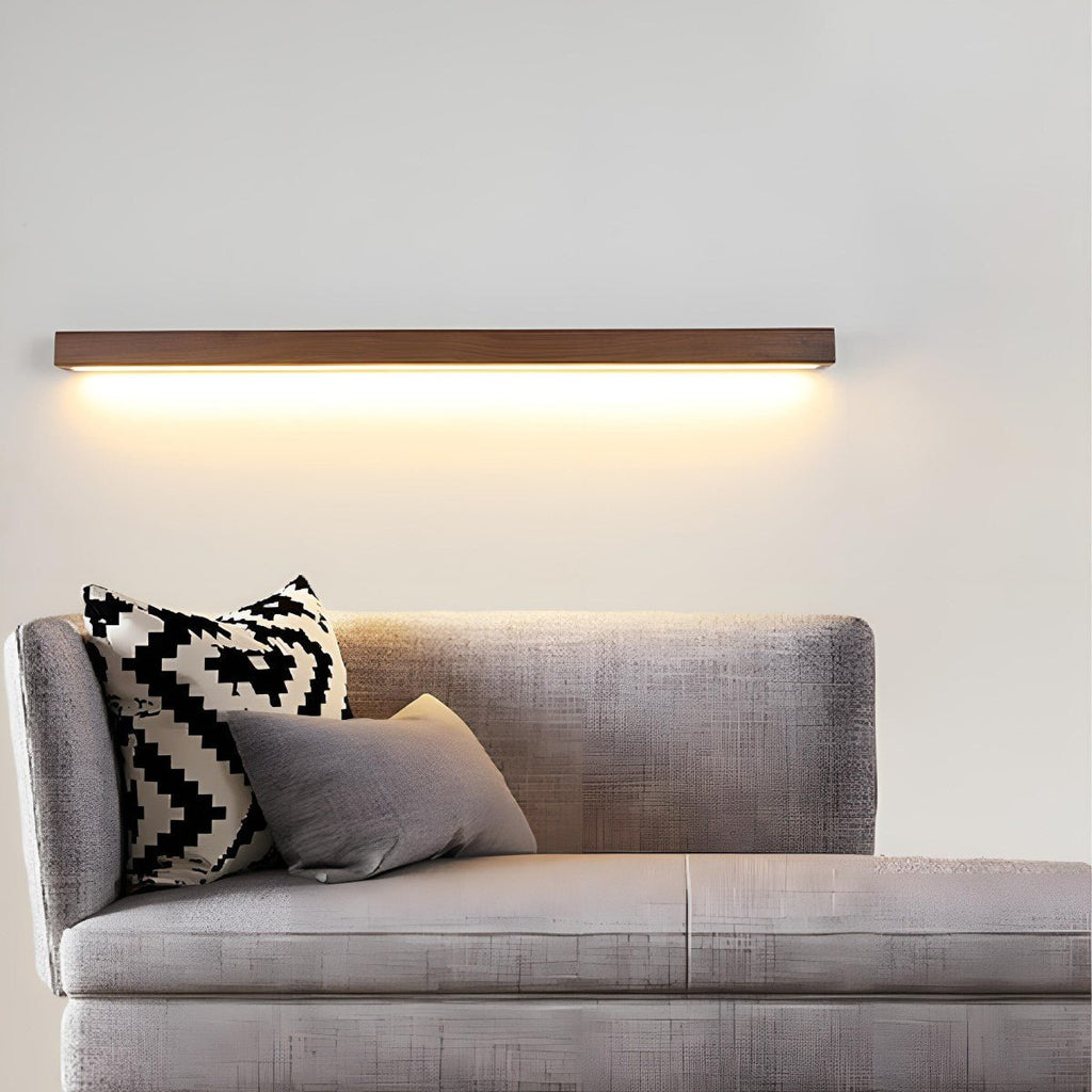 Modern Wood Wall Sconce | Adjustable LED Colour Temperature for Living Room 6