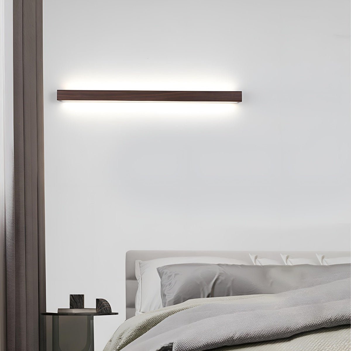 Modern Wood Wall Sconce | Adjustable LED Colour Temperature for Living Room 7