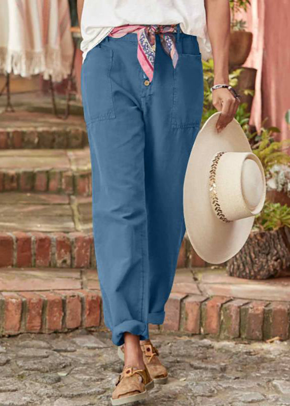 Kynna | Fashion Button Trousers with Pockets