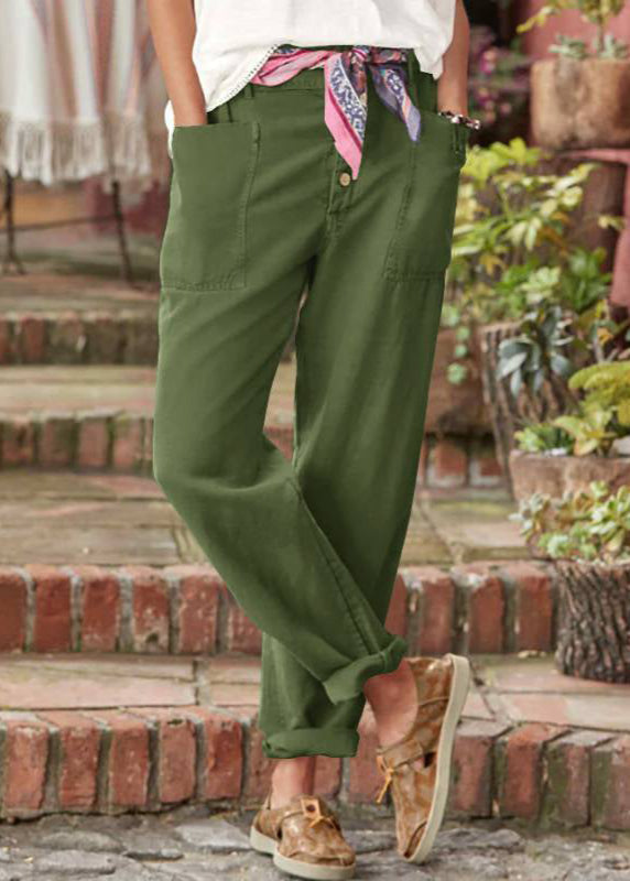 Kynna | Fashion Button Trousers with Pockets