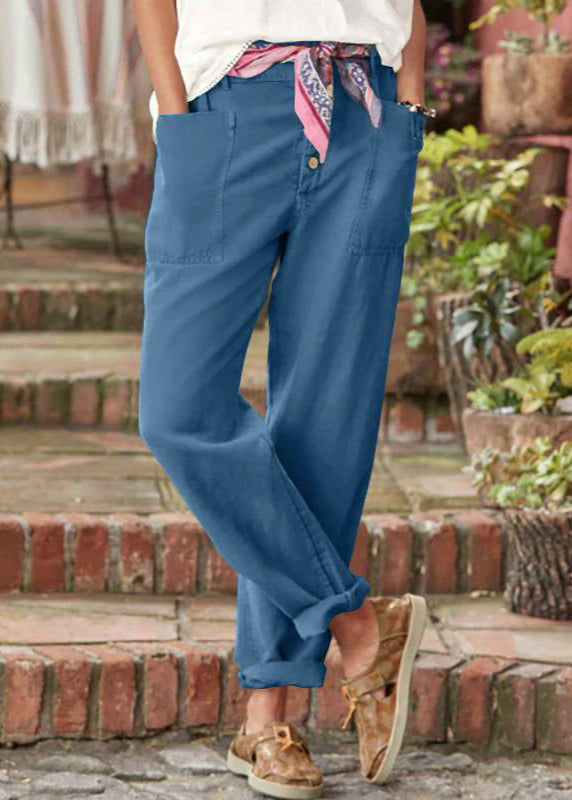 Kynna | Fashion Button Trousers with Pockets