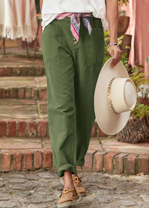 Kynna | Fashion Button Trousers with Pockets