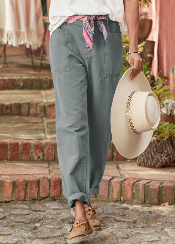 Kynna | Fashion Button Trousers with Pockets