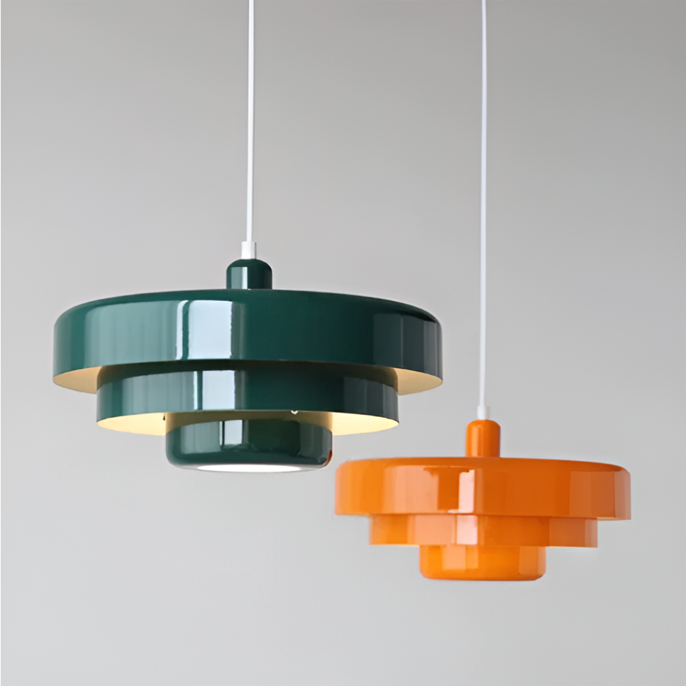 Scandinavian Glass Pendant Light with Integrated Warm LED | Dimmable E27 Bulb for Dining Room 4
