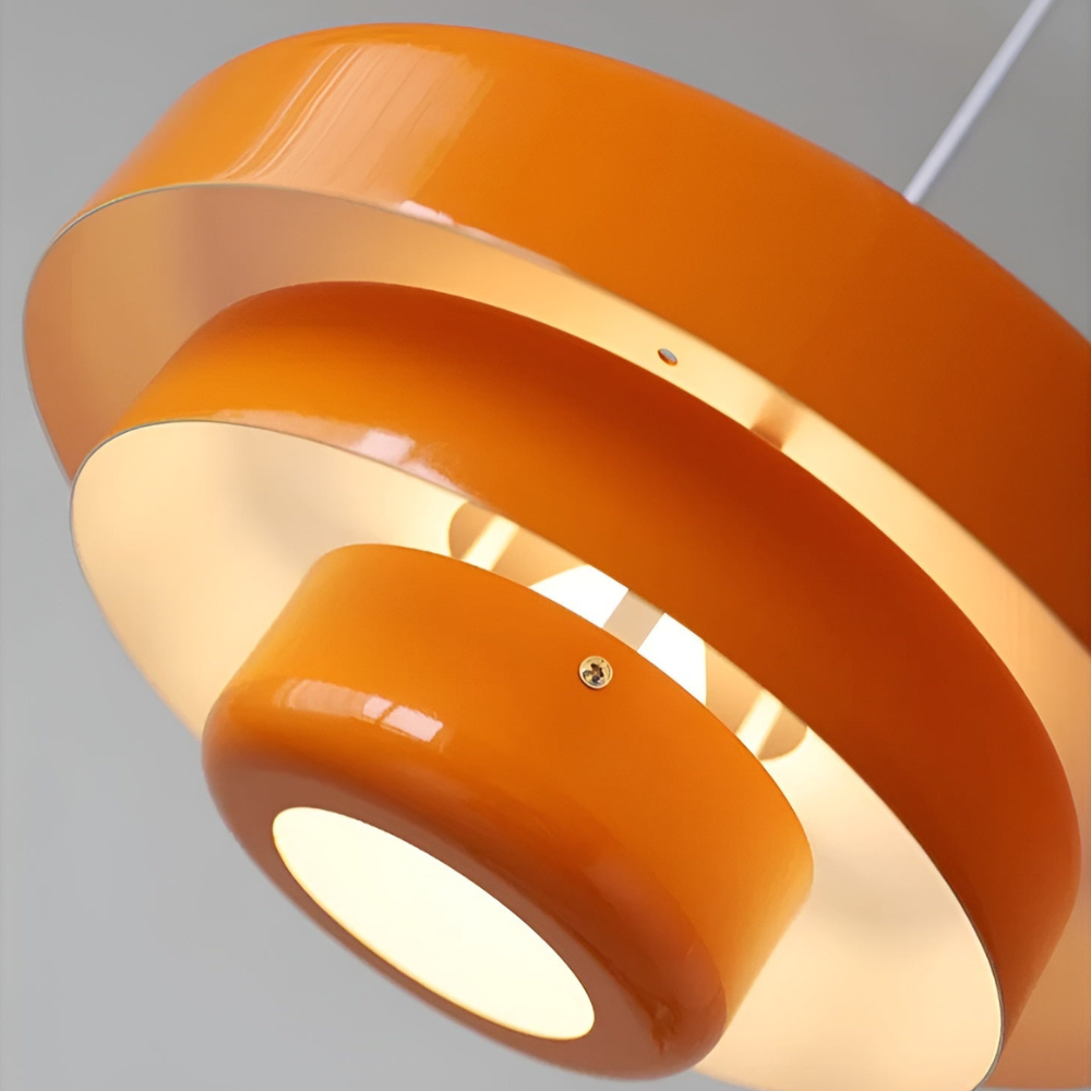Scandinavian Glass Pendant Light with Integrated Warm LED | Dimmable E27 Bulb for Dining Room 5