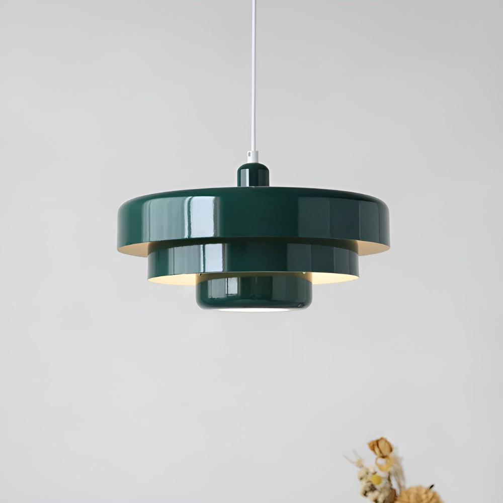 Scandinavian Glass Pendant Light with Integrated Warm LED | Dimmable E27 Bulb for Dining Room 8