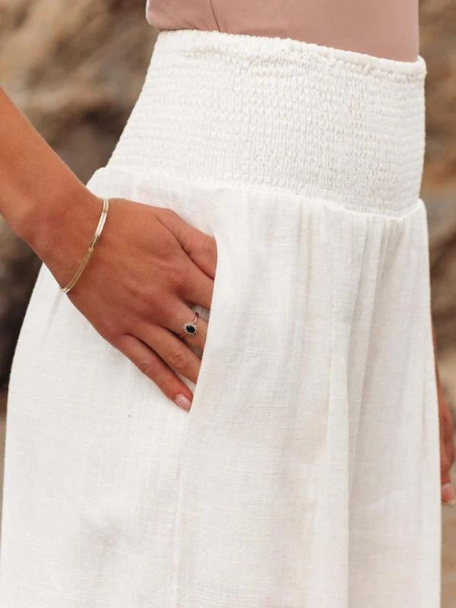 Benna | Casual Flowing Summer Pants with Side Pockets