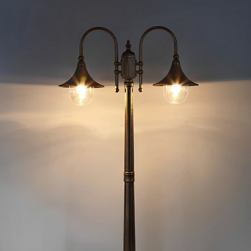 Vintage Black Die-Cast Aluminium Outdoor Pole Light | Waterproof LED Garden Lighting for Pathways 9