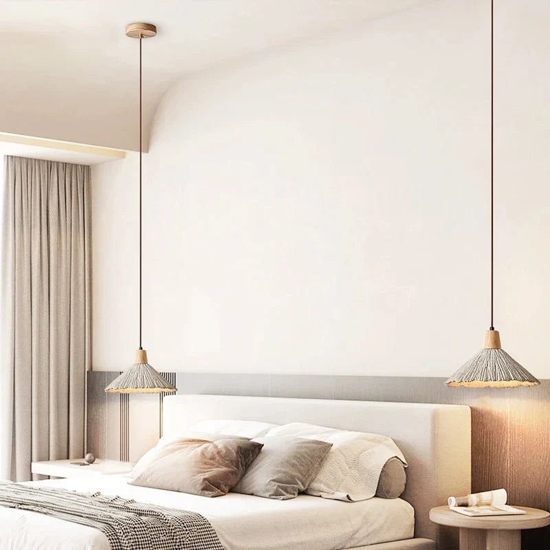 Wabi-Sabi Cement Pendant Light with PVC Shade | E27 LED Compatible for Dining Room 3