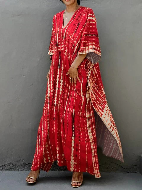 Women's Breathable Cotton Maxi Dress | Relaxed Fit Summer Resort Wear 2