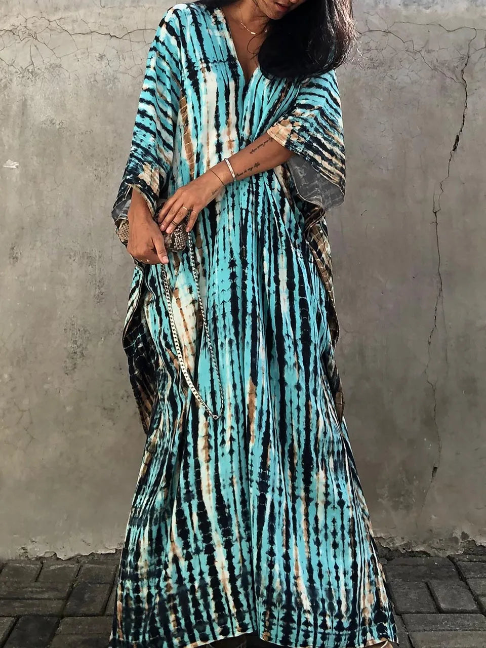 Women's Breathable Cotton Maxi Dress | Relaxed Fit Summer Resort Wear 5