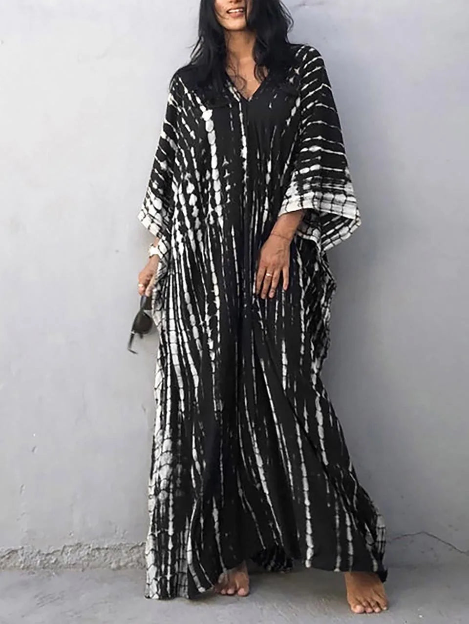 Women's Breathable Cotton Maxi Dress | Relaxed Fit Summer Resort Wear 7