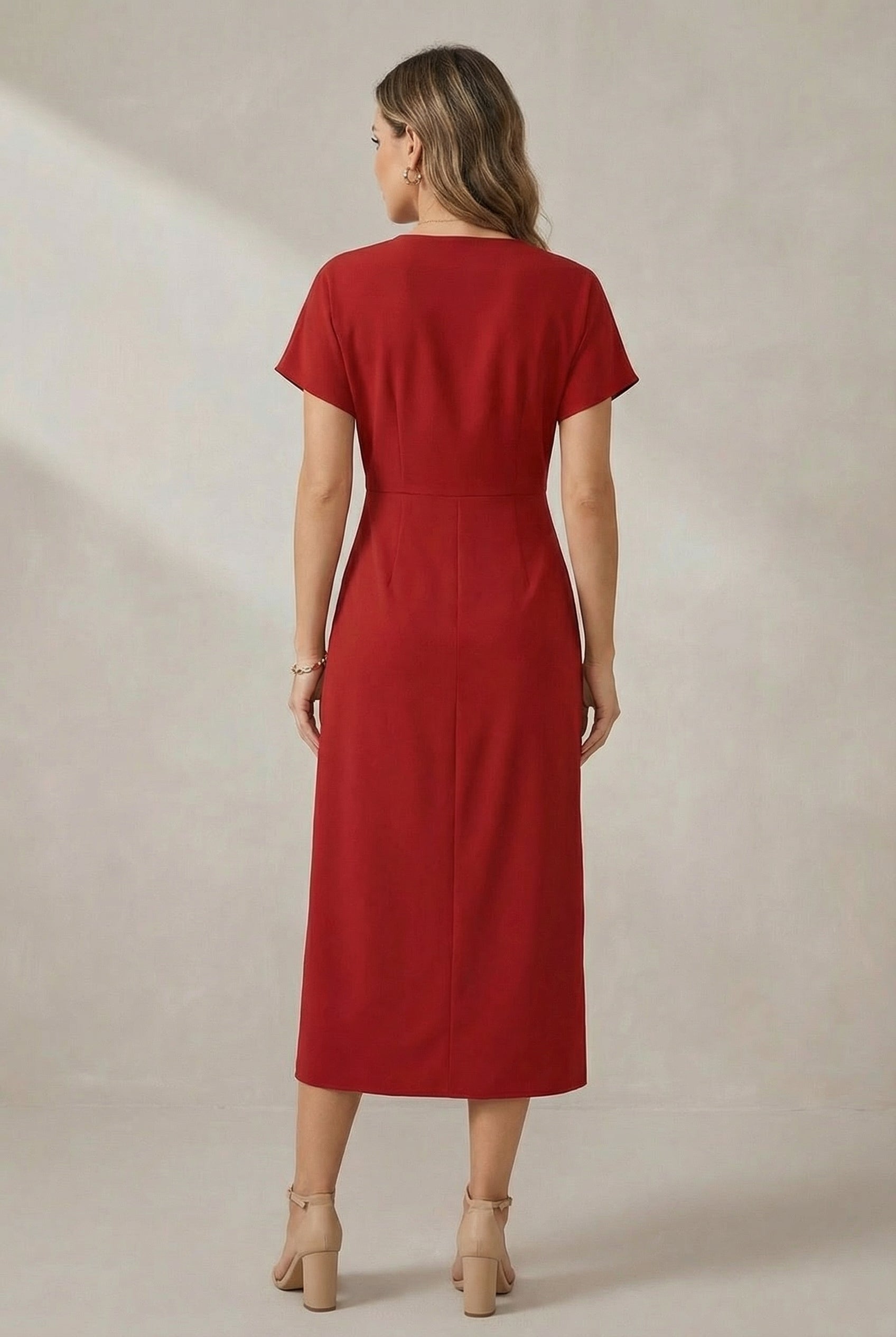 Women's Lightweight Cotton Midi Dress | Flattering Relaxed Fit Summer Dress 1