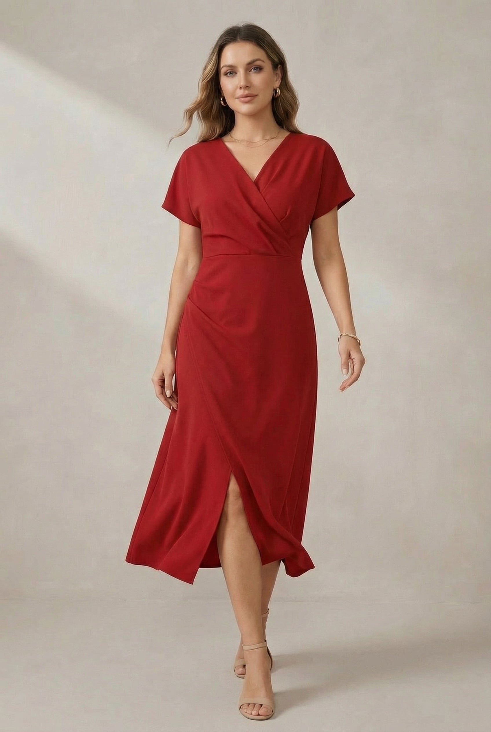 Women's Lightweight Cotton Midi Dress | Flattering Relaxed Fit Summer Dress 3