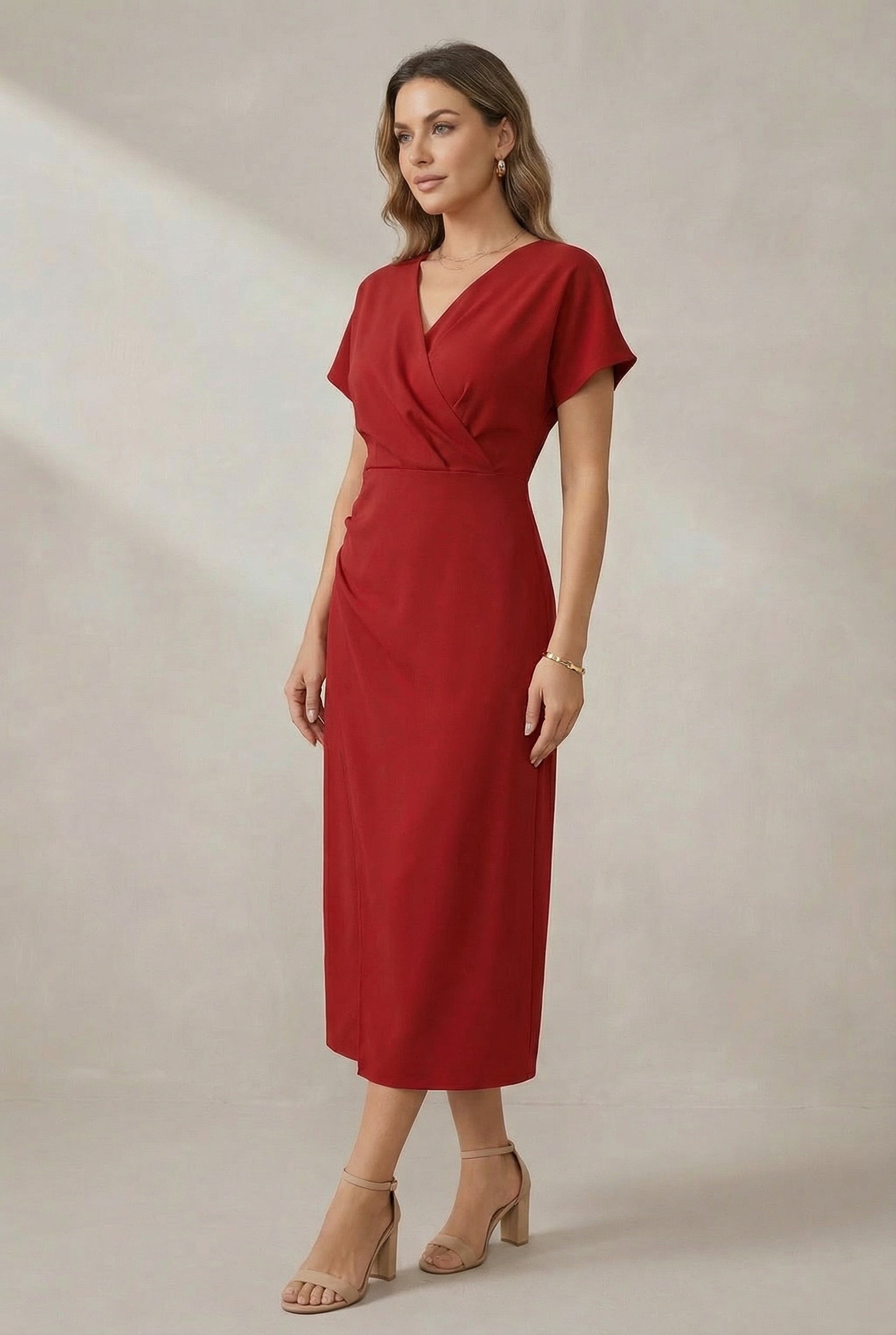 Women's Lightweight Cotton Midi Dress | Flattering Relaxed Fit Summer Dress 4