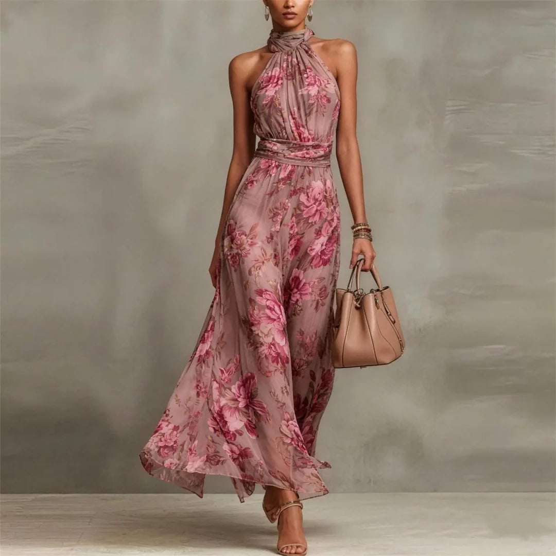Women's Lightweight Floral Print Maxi Dress | Elegant Summer Dress for Special Occasions 4