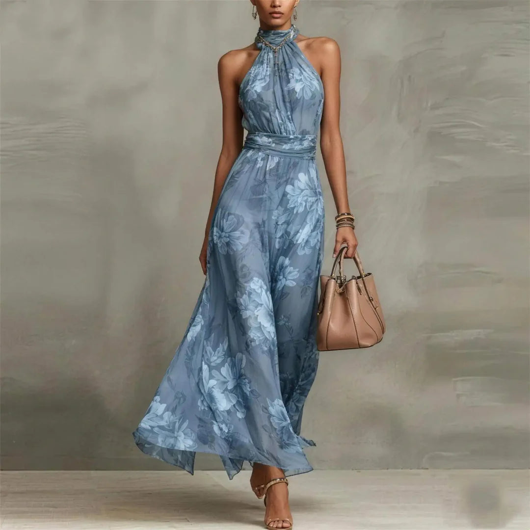 Women's Lightweight Floral Print Maxi Dress | Elegant Summer Dress for Special Occasions 5