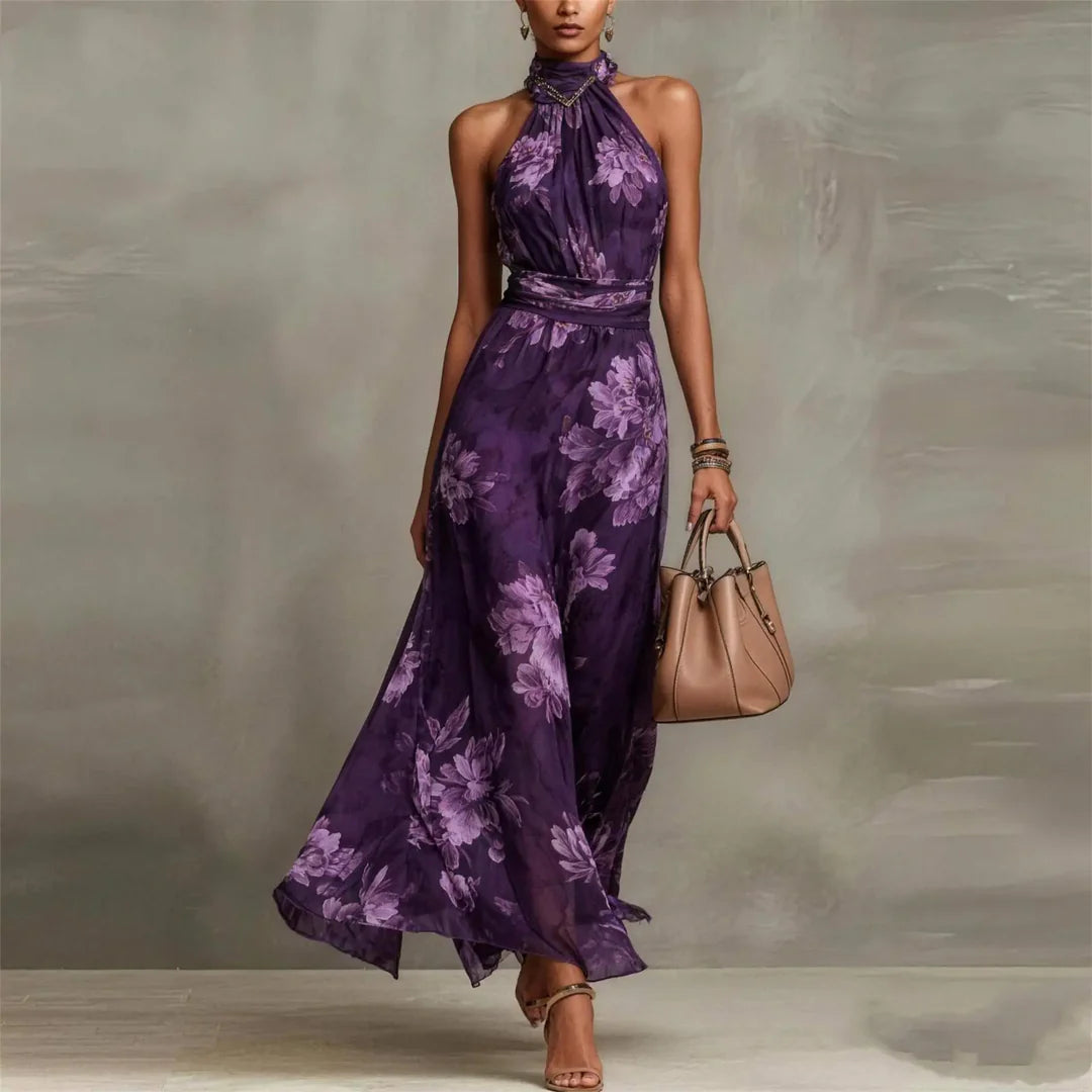 Women's Lightweight Floral Print Maxi Dress | Elegant Summer Dress for Special Occasions 6