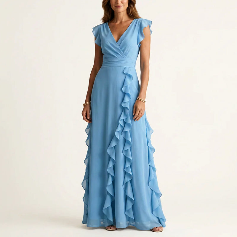 Women's Lightweight Polyester Maxi Dress