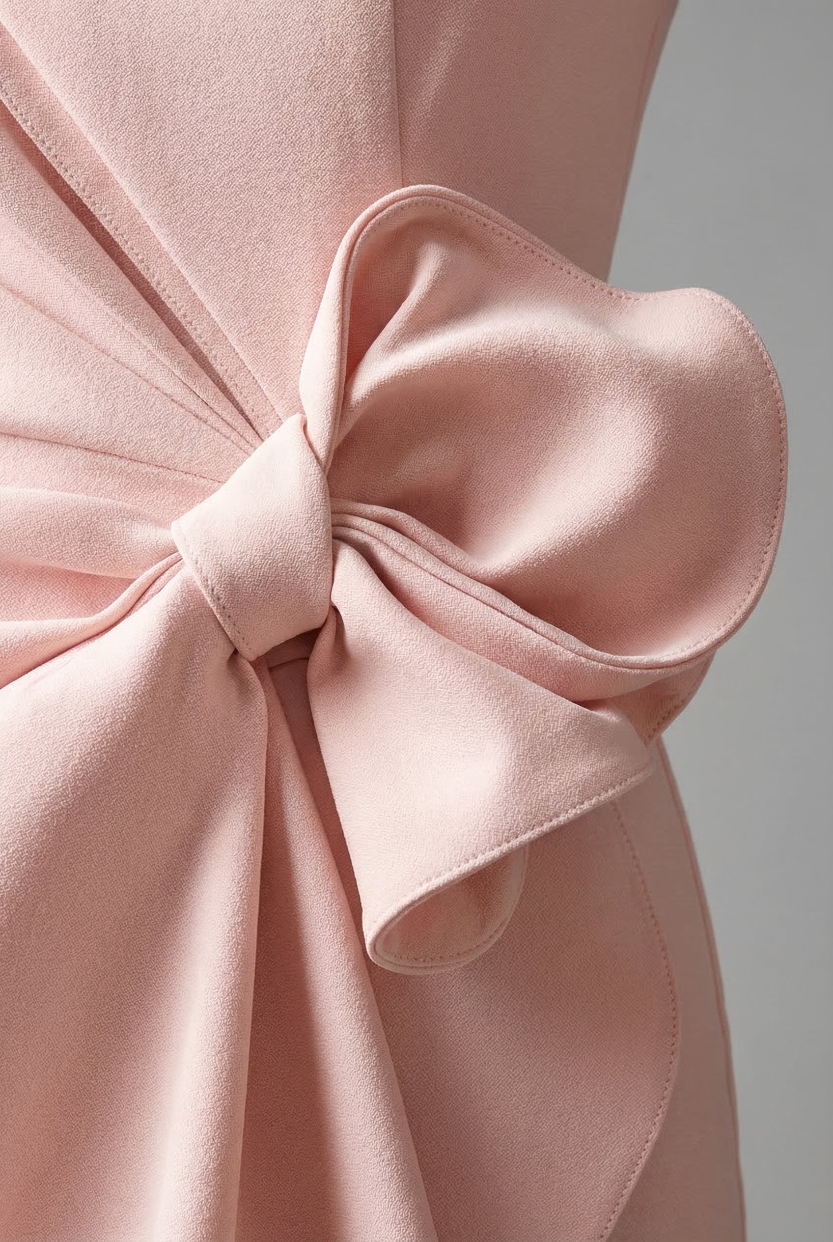 Women's Polyester Cocktail Midi Dress | Elegant Fitted Pencil Dress with Bow Waist Detail 4