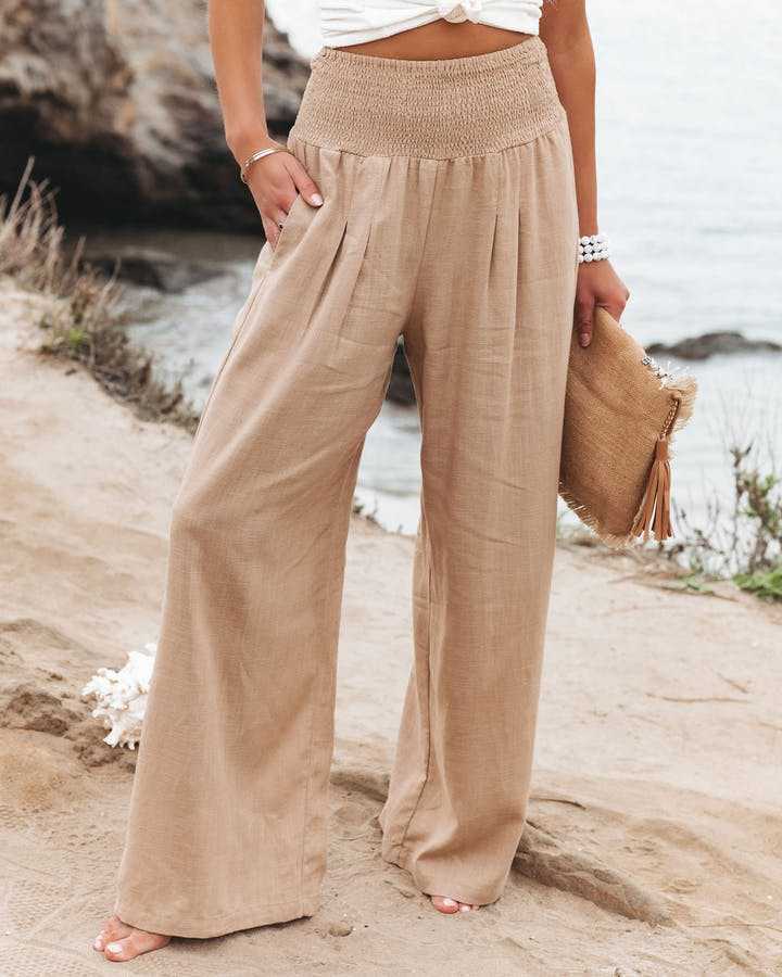 Benna | Casual Flowing Summer Pants with Side Pockets